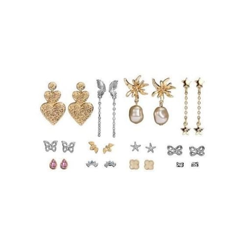 Estuche de 12 aretes para mujer